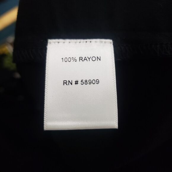 Gibson Latimer Shift Dress Medium Black Embroidered Boho Western Summer Casual - Picture 9 of 9